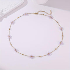 Girls Flower Necklace Jewelry Accessories For Gift Holiday Party