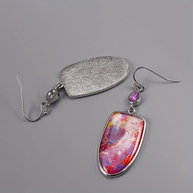 Boho Style Oval Mixed Vintage Earrings