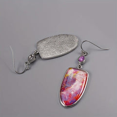Boho Style Oval Mixed Vintage Earrings