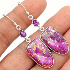 Boho Style Oval Mixed Vintage Earrings