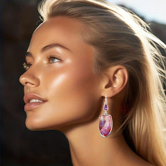Boho Style Oval Mixed Vintage Earrings