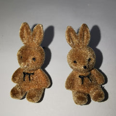 Plush Bunny Stud Earrings Cartoon Sweet Earrings