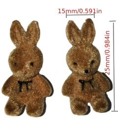 Plush Bunny Stud Earrings Cartoon Sweet Earrings