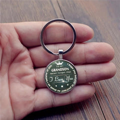 Creative English Keychain for Good Wishes