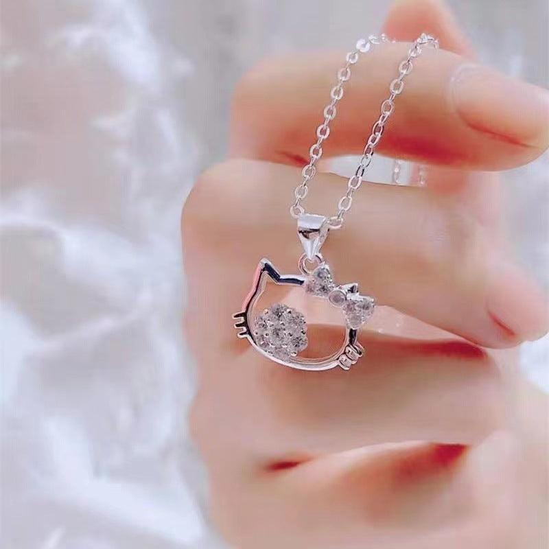 Cat Necklace Creative Pendant Necklace Christmas Halloween Thanksgiving Gift