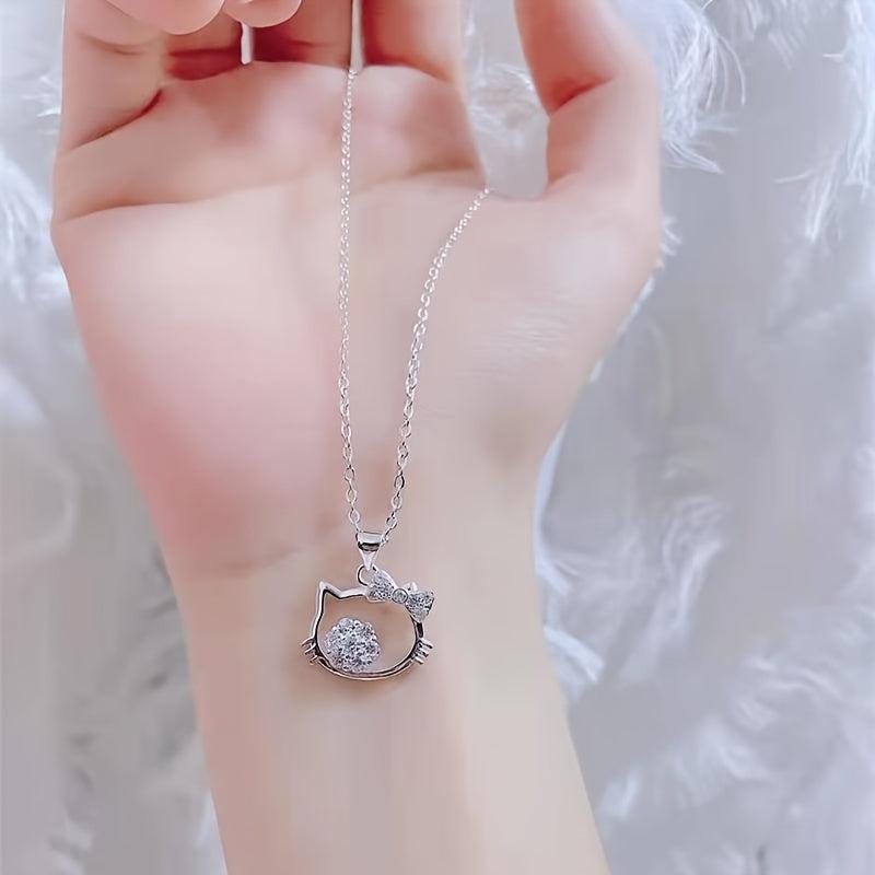 Cat Necklace Creative Pendant Necklace Christmas Halloween Thanksgiving Gift