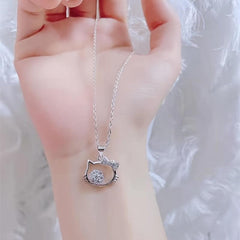 Cat Necklace Creative Pendant Necklace Christmas Halloween Thanksgiving Gift