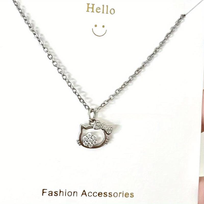 Cat Necklace Creative Pendant Necklace Christmas Halloween Thanksgiving Gift