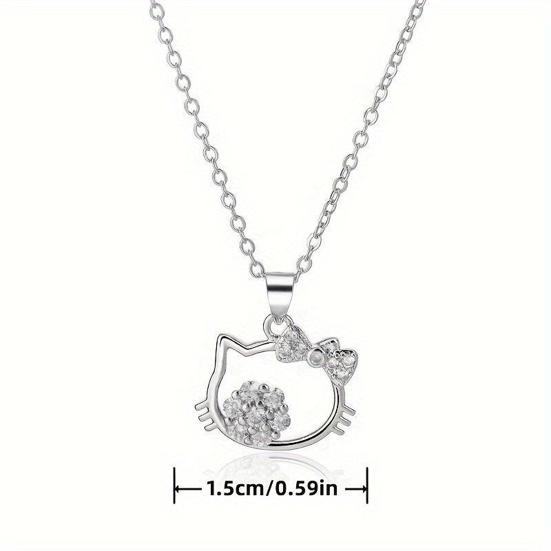 Cat Necklace Creative Pendant Necklace Christmas Halloween Thanksgiving Gift