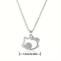 Cat Necklace Creative Pendant Necklace Christmas Halloween Thanksgiving Gift