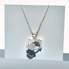 Cat Necklace Creative Pendant Necklace Christmas Halloween Thanksgiving Gift