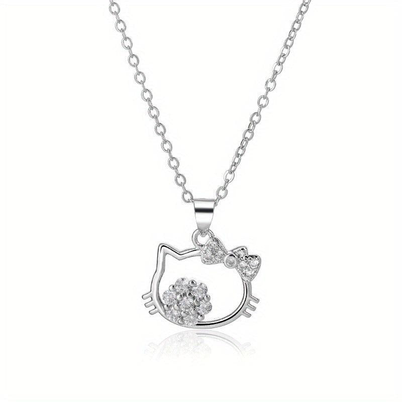 Cat Necklace Creative Pendant Necklace Christmas Halloween Thanksgiving Gift