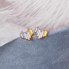 Love Stud Earrings Sweet And Compact Versatile Student Earrings