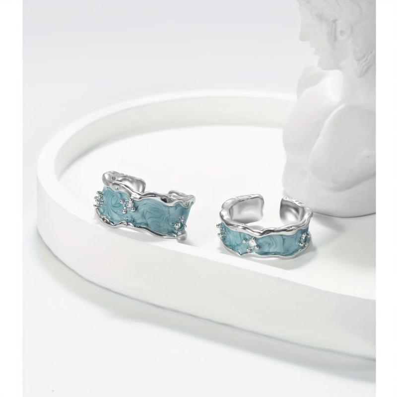 Artistic Wide Face Ring Adjustable Small Sense Index Finger Ring