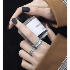 Artistic Wide Face Ring Adjustable Small Sense Index Finger Ring