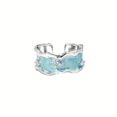 Artistic Wide Face Ring Adjustable Small Sense Index Finger Ring