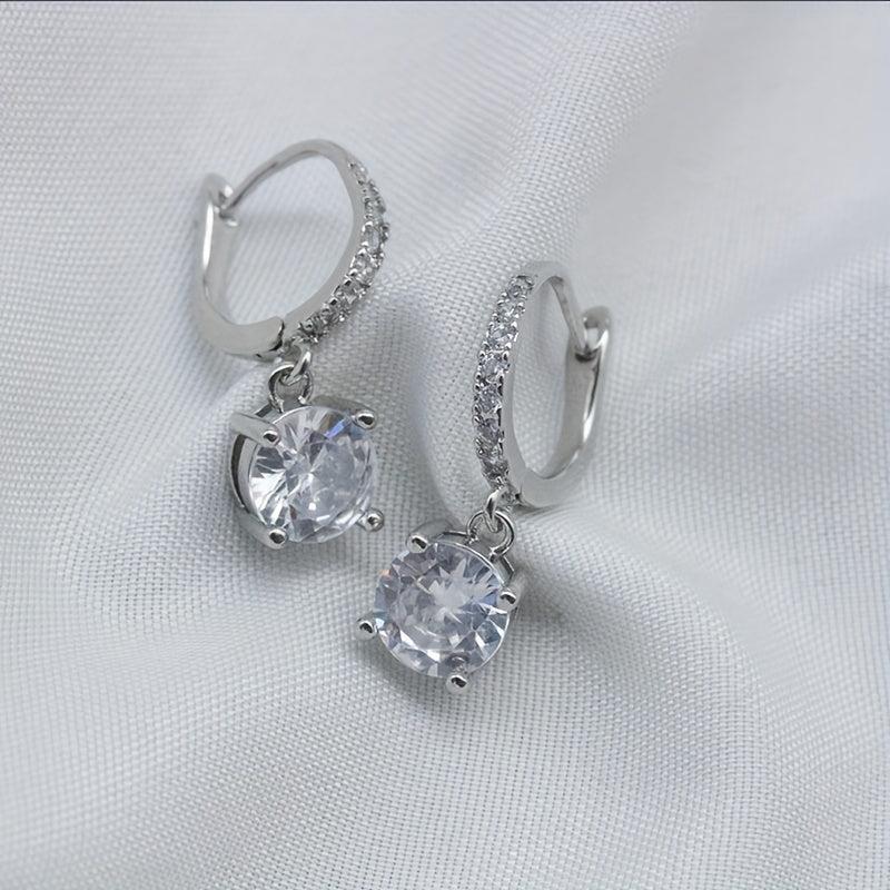Crystal Dangle Earrings Wedding Anniversary Prom Jewelry Gift