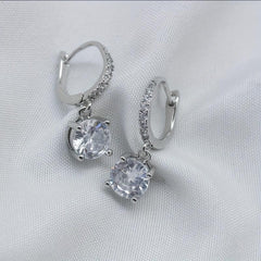 Crystal Dangle Earrings Wedding Anniversary Prom Jewelry Gift