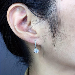 Crystal Dangle Earrings Wedding Anniversary Prom Jewelry Gift