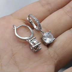 Crystal Dangle Earrings Wedding Anniversary Prom Jewelry Gift