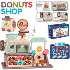 Donut Shopping Store Model Toy Candy Store Toy Pretend Play