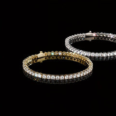 Men's Hip Hop Tennis Chain Bracelet with Zircon Inlay