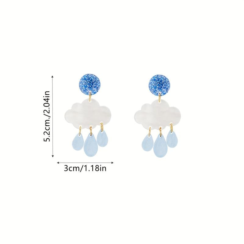Floral Dangle Earrings Women Jewelry Drop Stud Gift Girls Mom Wife Birthday