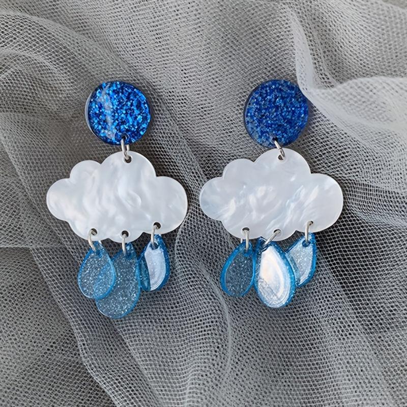 Floral Dangle Earrings Women Jewelry Drop Stud Gift Girls Mom Wife Birthday