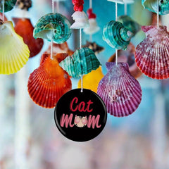 Cat Mom Pendant Necklace Adjustable Family Halloween Christmas Anniversary Gift