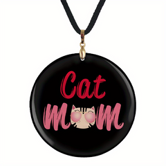 Cat Mom Pendant Necklace Adjustable Family Halloween Christmas Anniversary Gift
