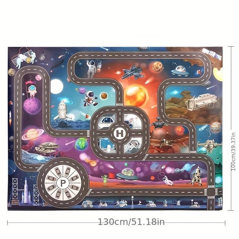 Christmas Toys Game Mat Play House Traffic Road Signs Car Model Parking