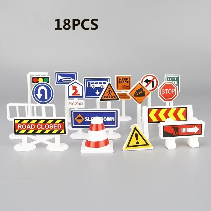 Christmas Toys Game Mat Play House Traffic Road Signs Car Model Parking
