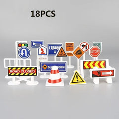 Christmas Toys Game Mat Play House Traffic Road Signs Car Model Parking