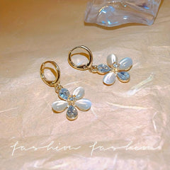 Opal Stone Flower Earrings Women's Earrings Anniversary Gift