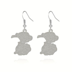 Green Pig Driving Alloy Earrings - Unisex Design