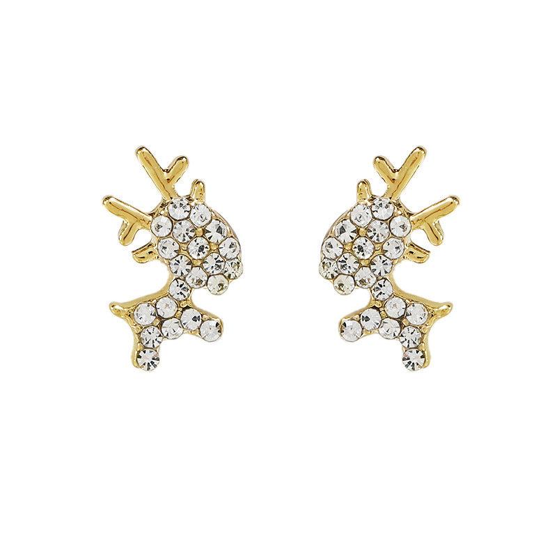 Christmas Deer Stud Earrings Set