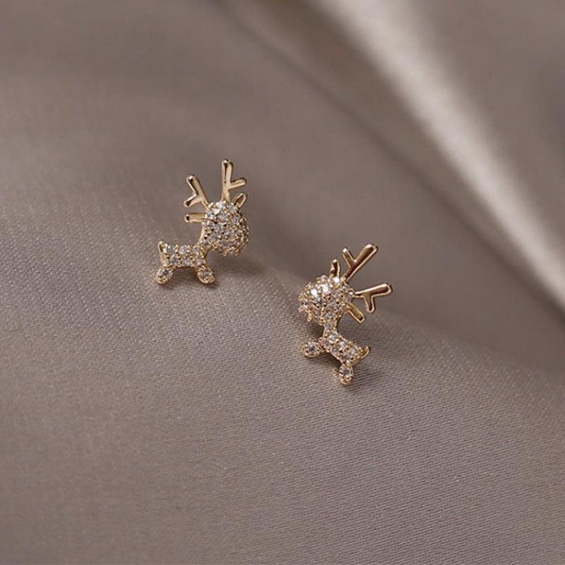 Christmas Deer Stud Earrings Set
