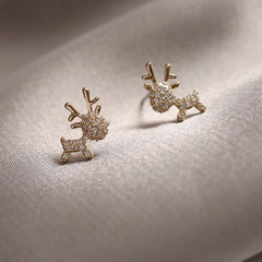 Christmas Deer Stud Earrings Set
