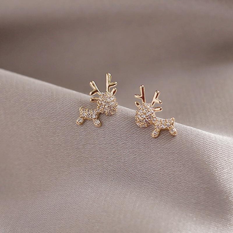 Christmas Deer Stud Earrings Set