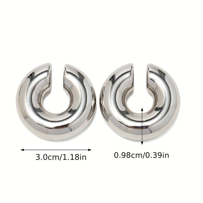 3pcs Metal Feeling Glossy Ear Bone Clip