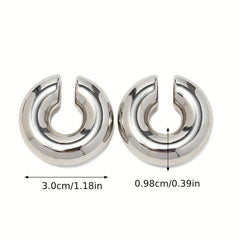 3pcs Metal Feeling Glossy Ear Bone Clip