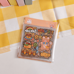 20 Sheets Cartoon Tear off Waterproof Sticker Mobile Phone Case Decoration