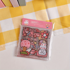 20 Sheets Cartoon Tear off Waterproof Sticker Mobile Phone Case Decoration