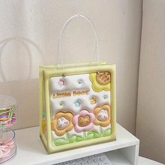 3D Cartoon Gift Bag Bear Rabbit Birthday Creative Tote Bubble Expansion Bag
