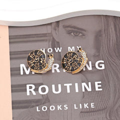 Snail Earrings Retro Glitter Animal Stud Earrings for Women