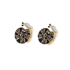 Snail Earrings Retro Glitter Animal Stud Earrings for Women