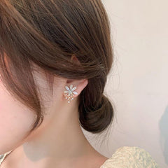 Flower Pearl Earrings Halloween Gift