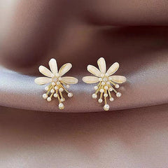 Flower Pearl Earrings Halloween Gift