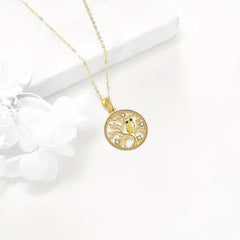 Owl Tree Of Life Pendant Necklace Animal Jewelry