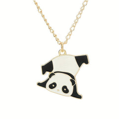 Fresh Sweet Panda Necklace Alloy Pendant Student Gift